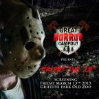 Outdoor Movie Night! See Friday 13th on Friday the 13th, presented by The Great Horror Campout